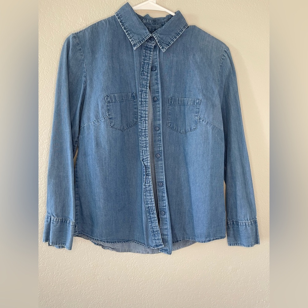 Faded Glory Light Blue Cotton Shirt